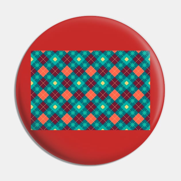 Beautiful  checkkers pattern Pin by RubyCollection