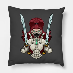 Screaming Ghost Elf Warrior Pillow