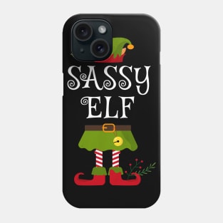 Sassy Elf Shirt , Family Matching Group Christmas Shirt, Matching T Shirt for Family, Family Reunion Shirts Phone Case