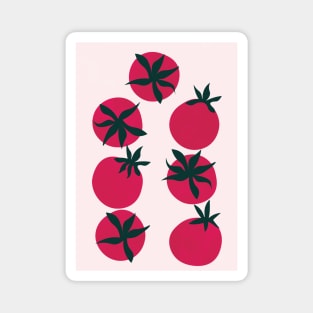 Tomato Kiatchen Art, Retro Modern Print Magnet