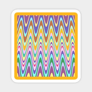 Colourful lines pattern Magnet