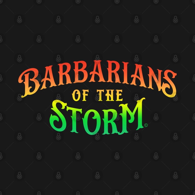 Barbarians of the Storm logo - Hyper Gradient by Rob_DMC