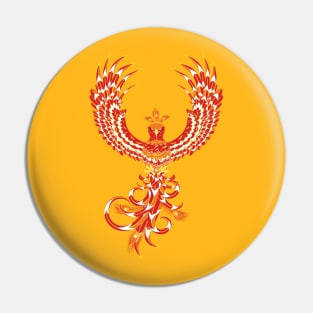 Mythical Phoenix Bird Pin