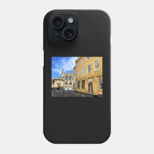 Bath Abbey and Side Street Phone Case