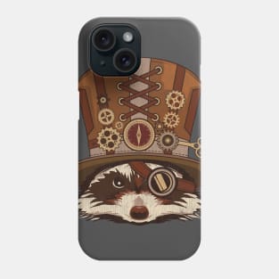 Steampunk Animal Raccoon Vintage Art Gift Phone Case