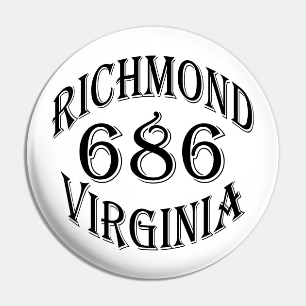 686 RICHMOND VA (BLACK) Pin by DodgertonSkillhause