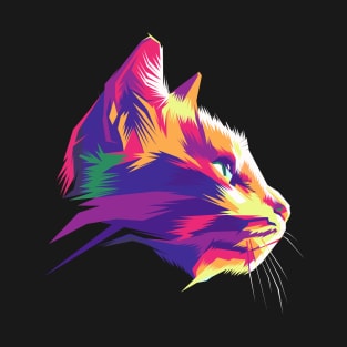 Cat's head in pop art style T-Shirt