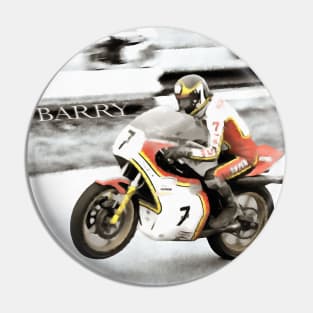 Barry Sheene, Moto GP Legend Motorbike Racer Champion Pin