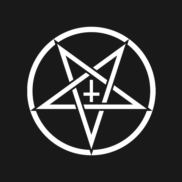 Pentagram with Upside Down Cross by bonedesigns