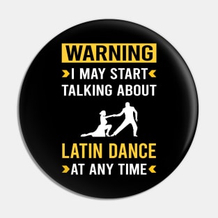 Warning Latin Dance Dancing Dancer Pin