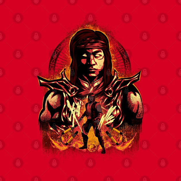 Attack of Liu Kang by plonkbeast