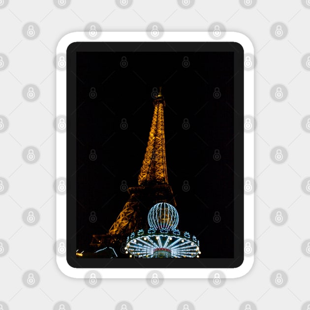 Eiffel Tower and Carousel Magnet by pops