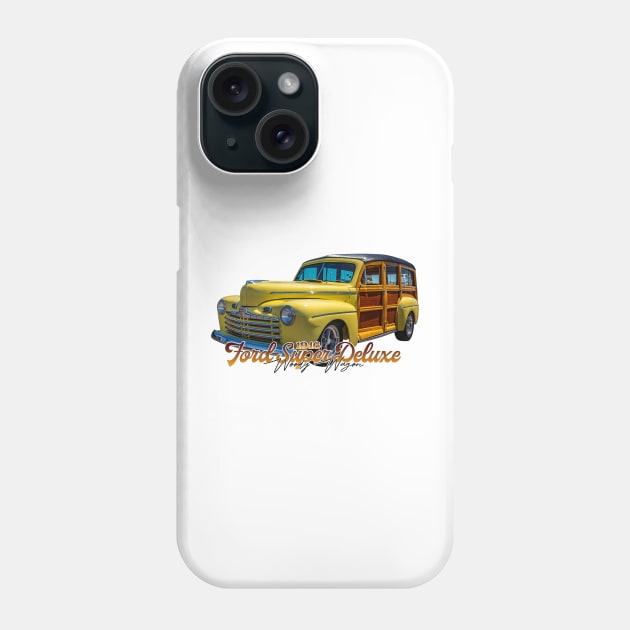 1946 Ford Super Deluxe Woody Wagon Phone Case by Gestalt Imagery