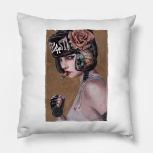 Cold girl boxing Pillow