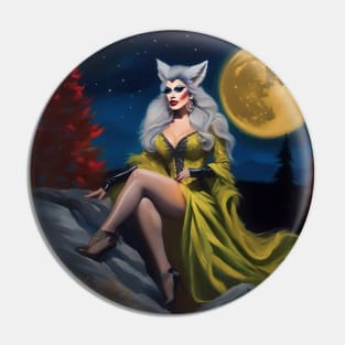 Drag Queen Werewolf Pin