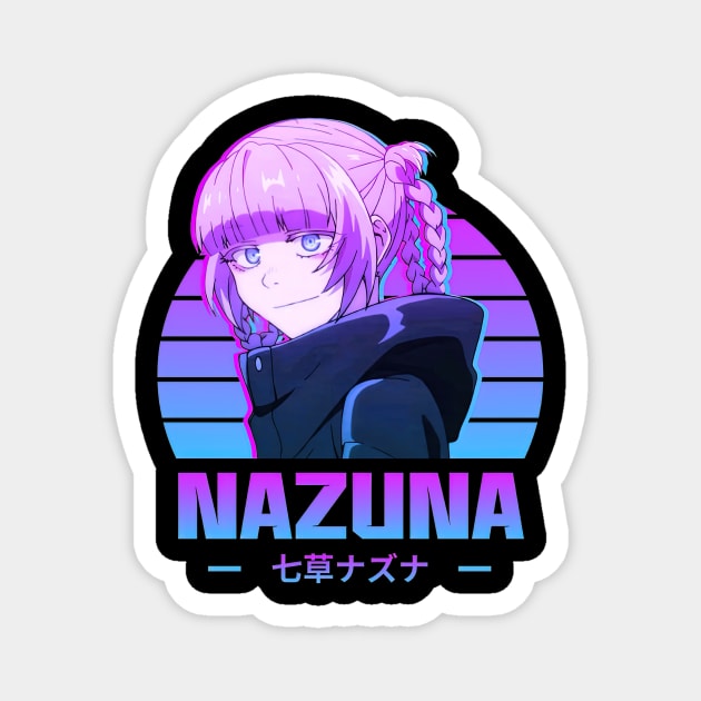 Call Of The Night Nazuna Retro Magnet by RhysDawson