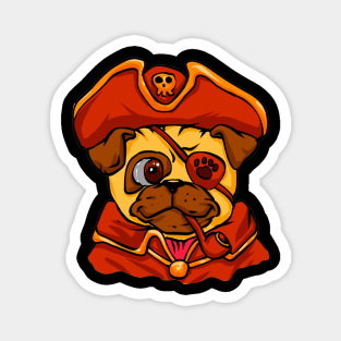 Pirate Pug Magnet