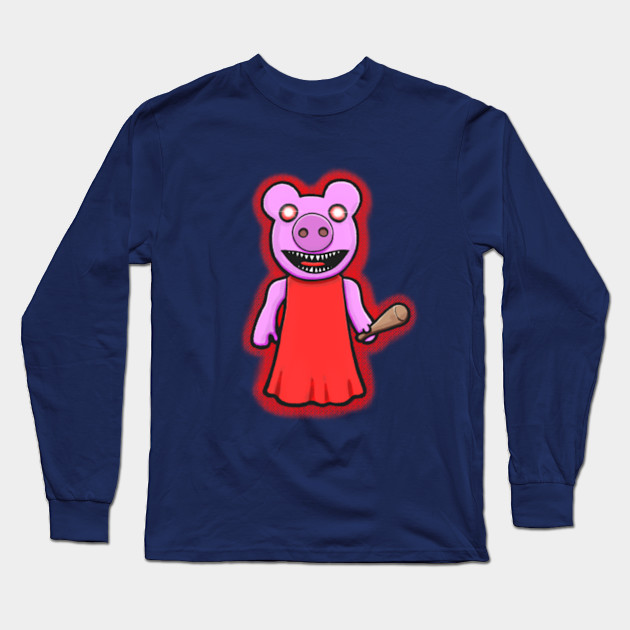 Creepy Piggy Roblox Long Sleeve T Shirt Teepublic Au
