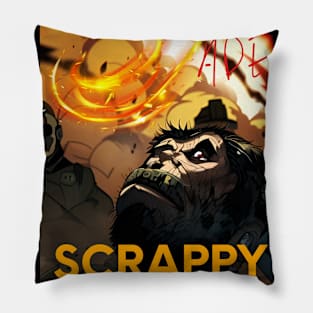 Android Ape Scrappy Pillow