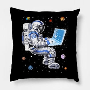 Space Astronaut Programmer Pillow