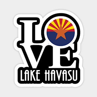 LOVE Lake Havasu Arizona (white text) Magnet