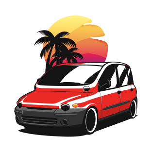 Red Multipla Sunset T-Shirt