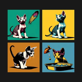 Manx Pop Art - Cute Kitties T-Shirt