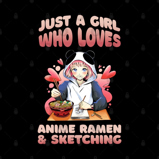 Anime Girl Ramen Sketching by Emart