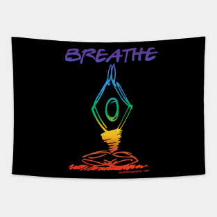 Breathe Yoga Pose Tapestry