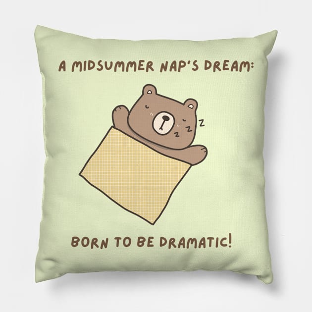 Midsummer Nap Bear Boy Shakespeare Pillow by Regency Romp