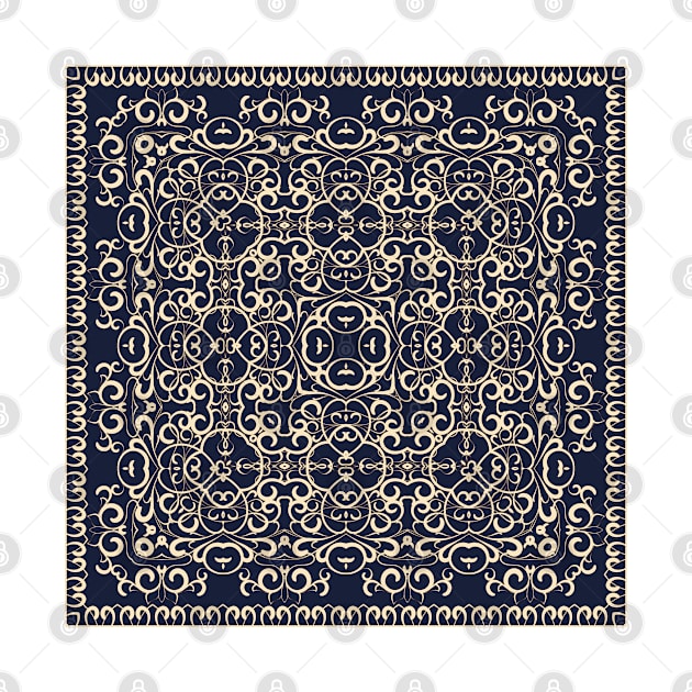 Bright square arabic ornate pattern by IrinaGuArt