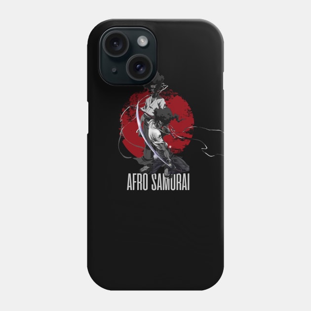 afro dark samurai Phone Case by kalush club