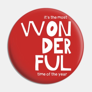 The most wonderful time of the year (white) Pin