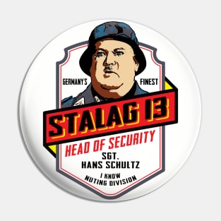 Stalag 13 Sgt. Schultz Head of Security Pin