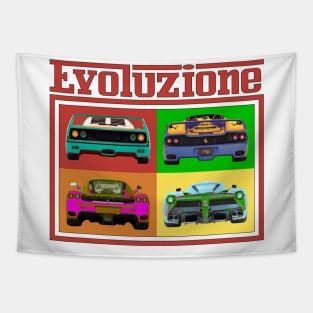 Ferrari Pop Art Evolution Tapestry