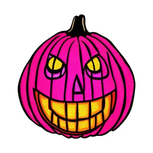 Pink Halloween Pumpkin T-Shirt