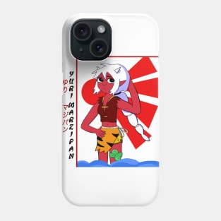 Yuri Marzipan the Oni - Traditional (white and red) Phone Case