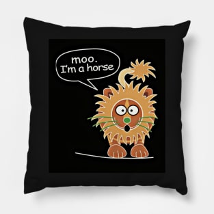 Moo I'm a Horse - Best Selling Pillow