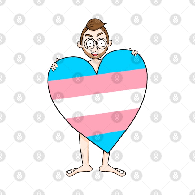 Trans Pride Heart by LoveBurty