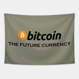 Bitcoin The Future Currency, funny btc, crypto, gift for bitcoin trader, Cryptocurrency Tapestry