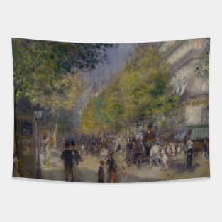 The Grands Boulevards by Auguste Renoir Tapestry