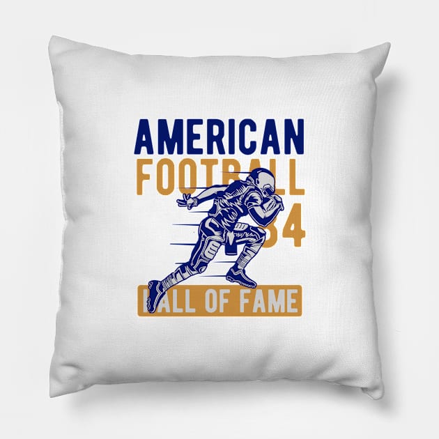 Awesome American Football T-Shirt Pillow by HealthPedia