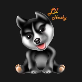 Lil husky smile puppy, pompsky puppies sitting T-Shirt