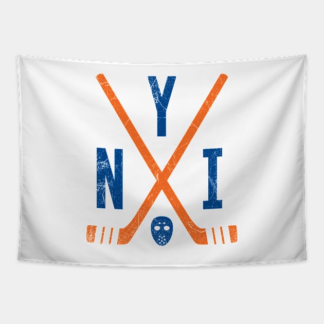 NYI Retro Sticks - White Tapestry by KFig21