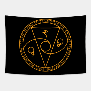 Runic School of Conjuration (No Text) Tapestry