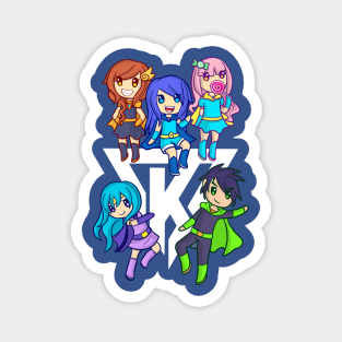 Funneh Roblox Magnets Teepublic Au - youtube kids funneh roblox family