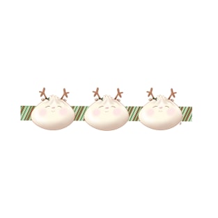 Reindeer Holiday Holly Bao Ribbon T-Shirt