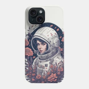 woman astronaut Phone Case