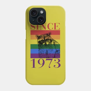 Retro LGBT Raccoon Since 1973 Phone Case