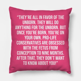 George Carlin Quote Pillow